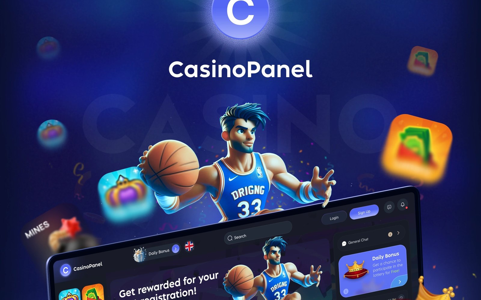 CasinoPanel: Casino platform UI