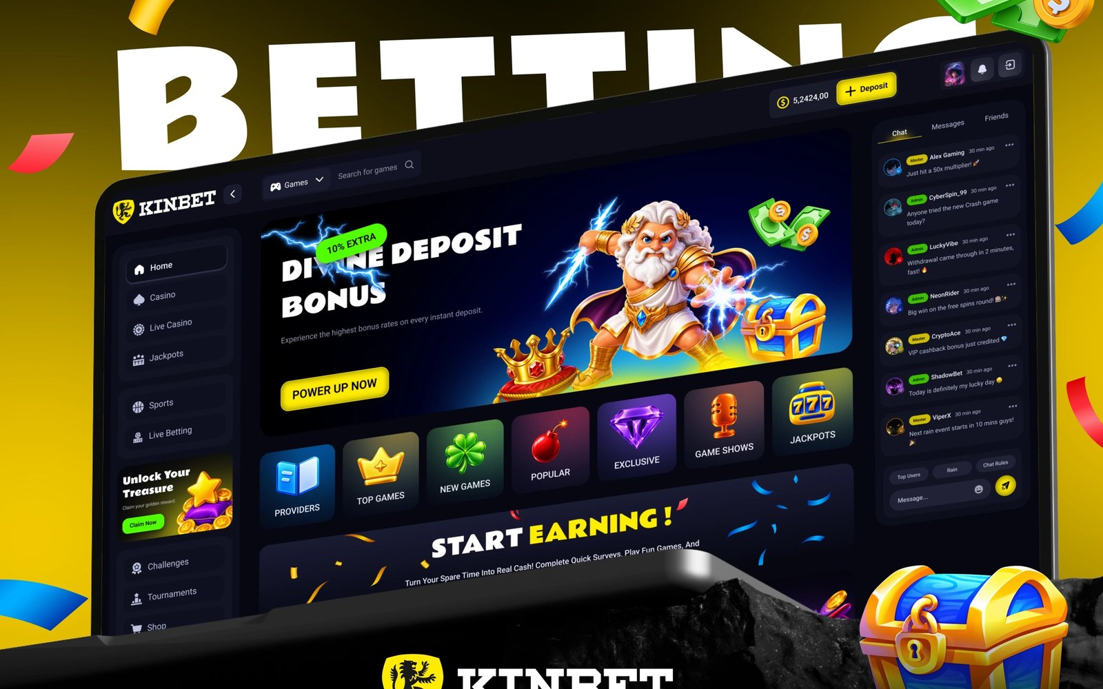 Kinbet: Betting platform